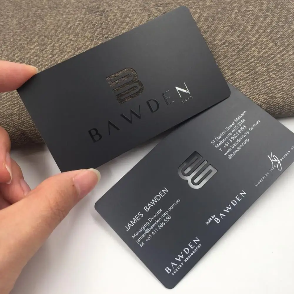 

DU visiting metal cards with holes, Cmyk color or pantone color