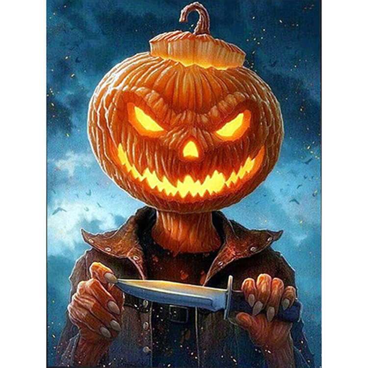 5D Diamond Cartoons Halloween Killer Full   Square/Round drill Cross Stitch Crystal Wall Art 3D Diamond Painting