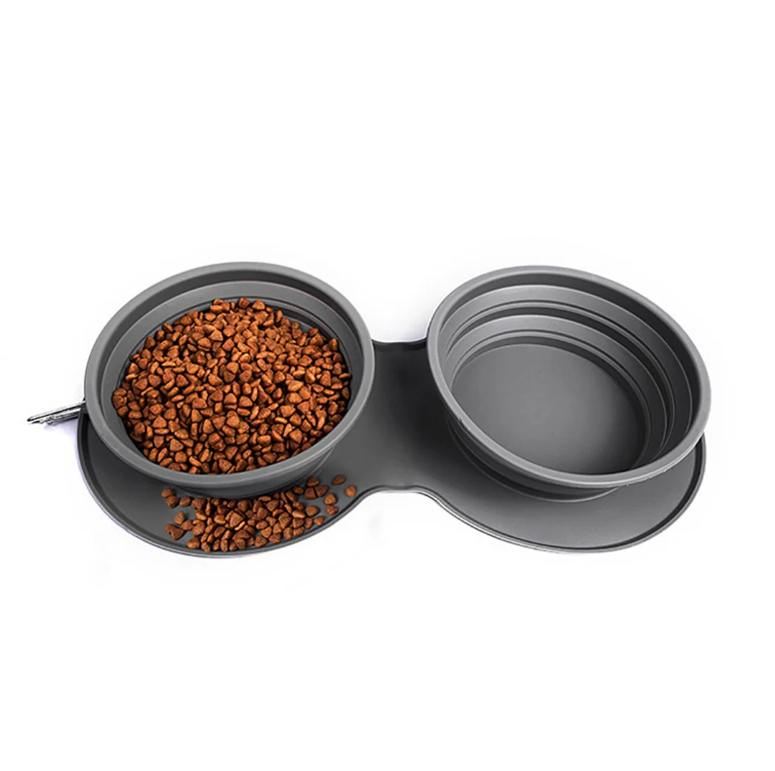 

Custom pet dog food feeder bowl pet collapsible travel bowls