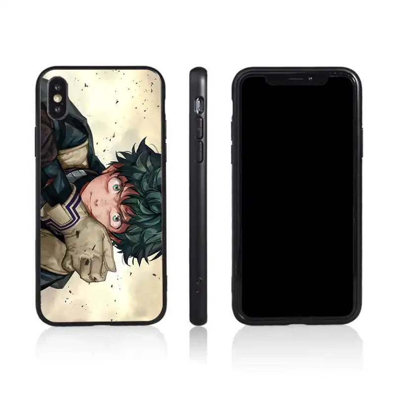 

Anime My hero academy black cover mobile phone case for Samsung