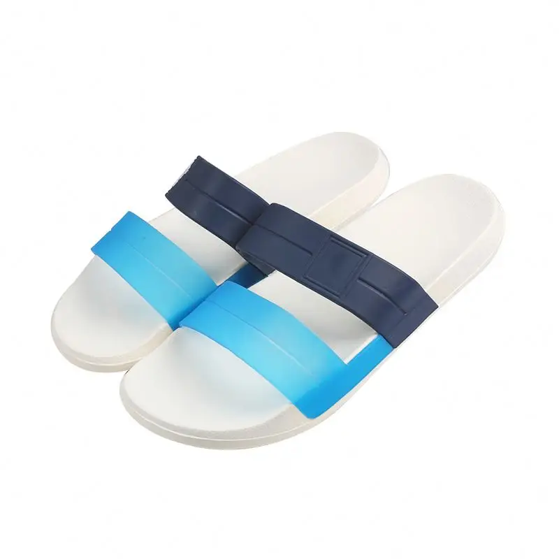 

2021 New design Soft EVA Casual NON-SLIP Slide Men Slippers, Black+green/light blue+navy