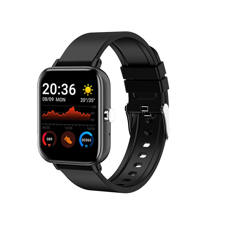 

2021 Smart Watch Sports Bracelet Blvetooth Full Touch Screen HD Display Heart Rate Tracker IP67 Waterproof Factory Price, Black,blue, pink, gray