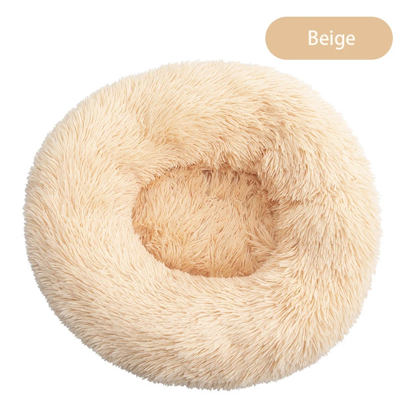 

FreeExport Comfortable faux fur colorful big size washable PP cotton soft modern dog pet bed 21 inch, Picture show