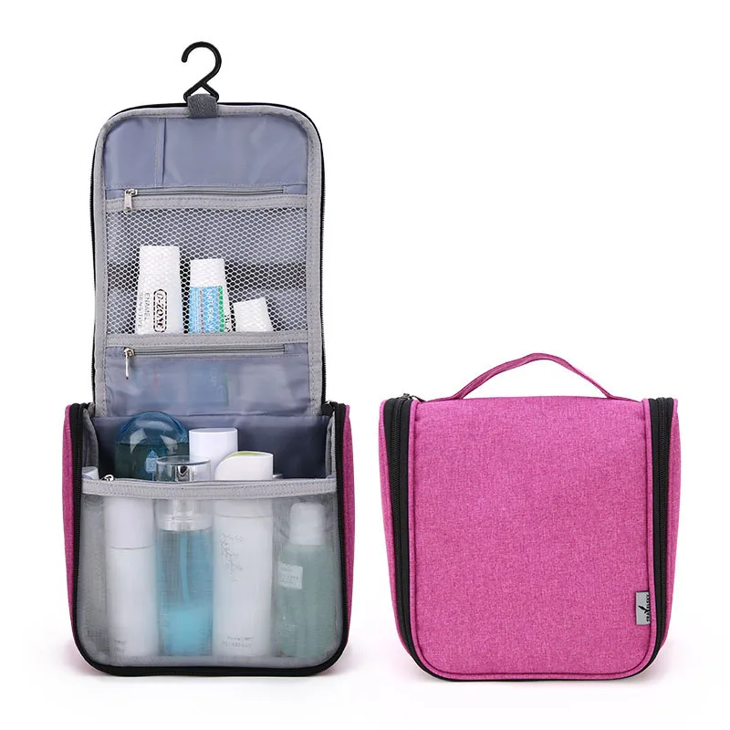 

Personalized toiletry bag hanging mesh pockets Cosmetic Packing Bag