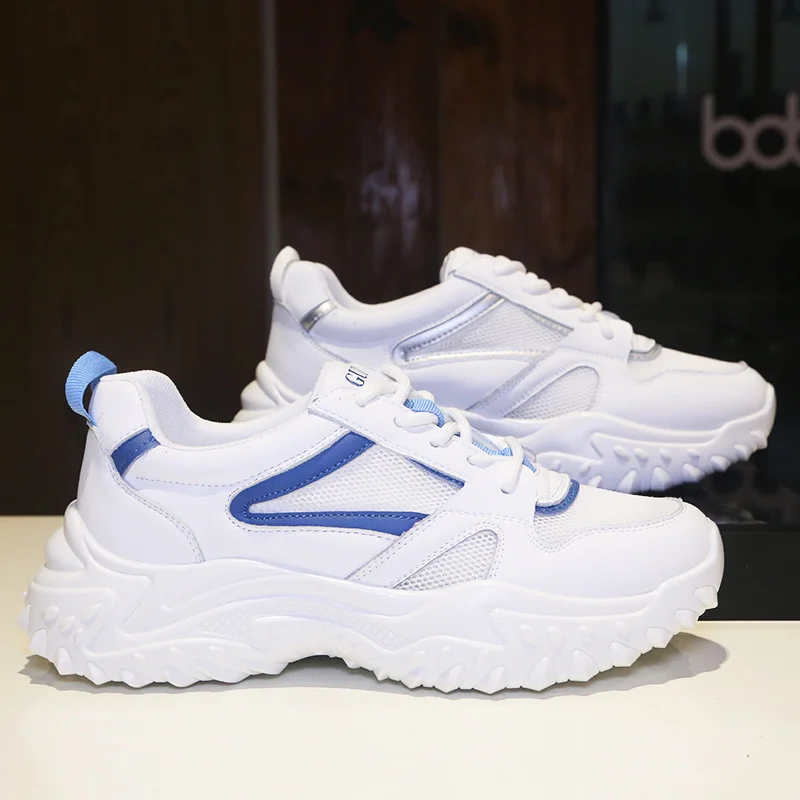 

China Manufacturer wholesale price supply soft rubber bottom breathable women spring walking running casual shoes sneaker