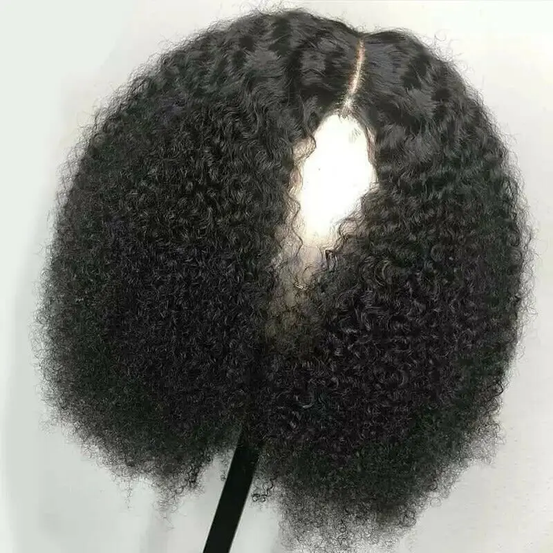 

Aliexpress hot products Virgin mongolian kinky curly 100 Human Front Lace Wig 150 Density Human Hair divaswigs