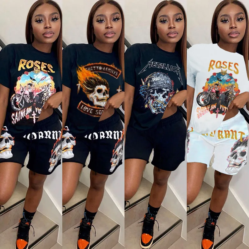 

2021 Women 2 Piece Pant Set Clothing Biker Shorts Outfits Wholesale Custom Sweat Suit Jogging Sets 2 Piece Pant Set Outfits