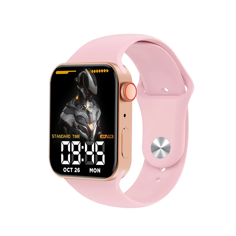

Drop shipping T100 Plus smartwatch GPS location waterproof wireless charging T100 Plus smart watch, Customized colors