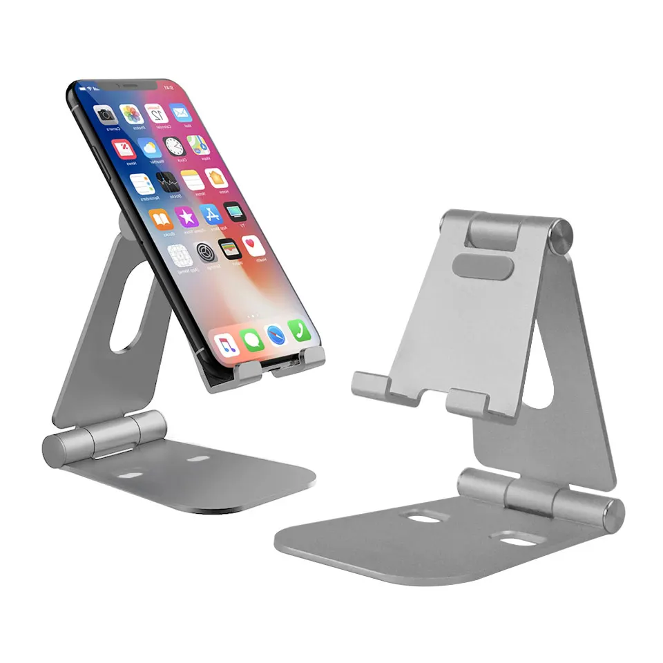 

Portable table antislip adjustable foldable metal aluminium mobile cell phone and tablet holder mobil stand for ipad