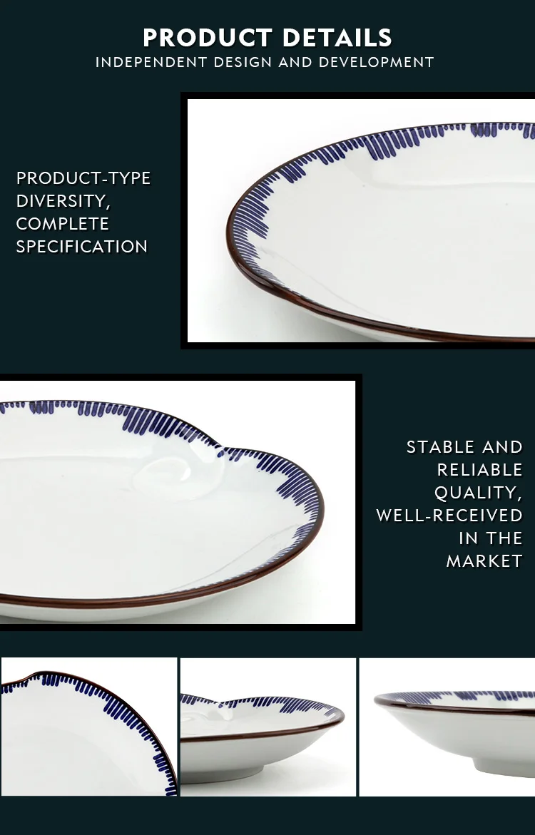 wholesale custom restaurant home antique dinner set chinese style plate ceramic plates sets dinnerware tableware