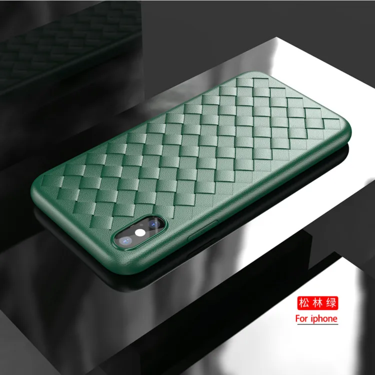 

Hot Sale Soft Flexible TPU Case Weave Pattern Phone Case Cover For iPhone 11 Pro Max, Muti