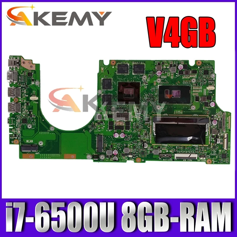 

UX510UW mainboard For ASUS UX510UWK UX510UW UX510U U5000U UX510UXK laptop motherboard i7-6500U GTX960M/4GB DDR4-8GB-RAM