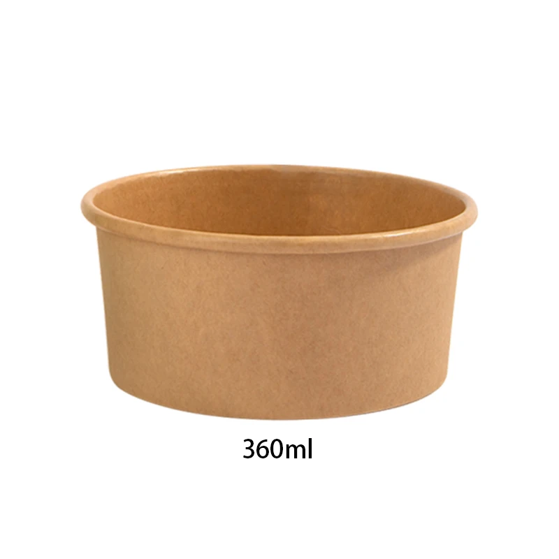 

Factory Supplier Biodegradable 360ml Kraft Food Takeaway Packing Box Noodle Paper Bowl With Lid