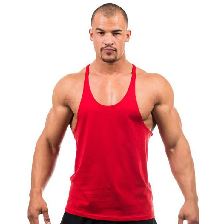 
2019 Summer Hot Sale Custom Made Stringer Vest Gym Singlets Stringer For Men 