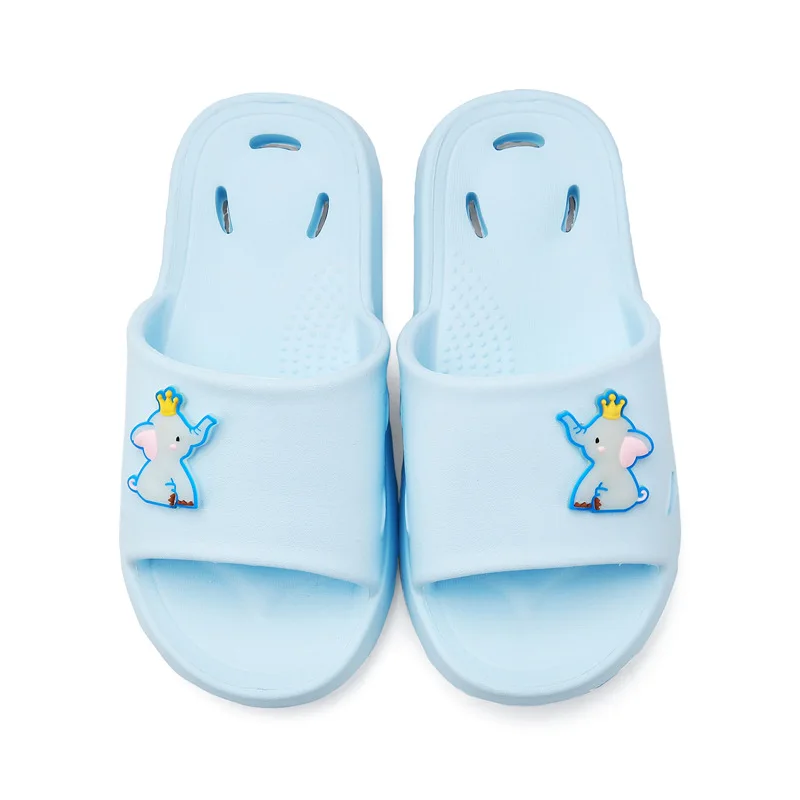 

new arrival school boy cheap luxury yeezy slide girls summer cartoon print soft anti slip sandals slipper