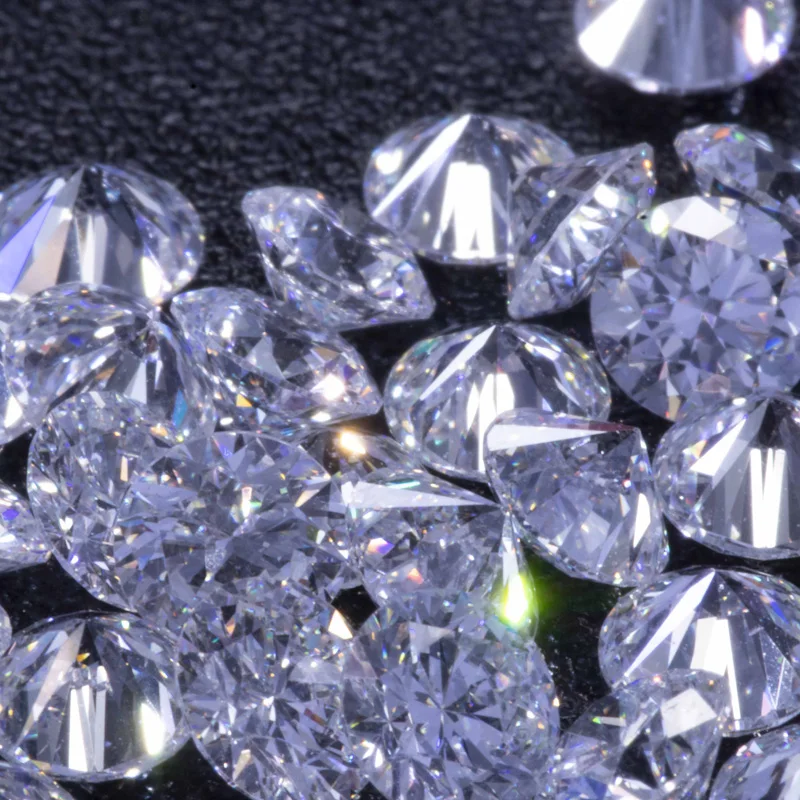 

Wholesale lab grown round brilliant cut DEF VS well made HPHT diamonds 1.3mm-2mm