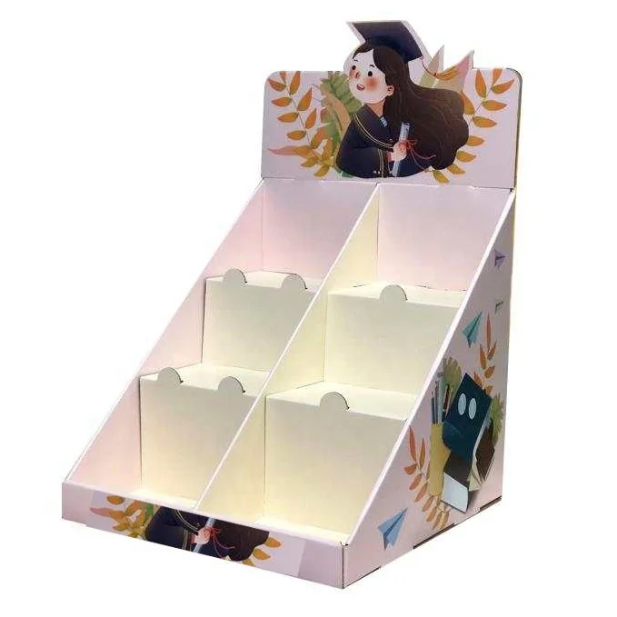 Hot Selling Cardboard Counter Display Shelf Tabletop Boxes For Retail