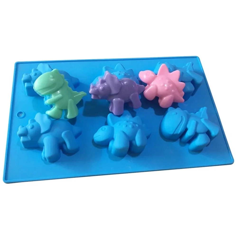 

Hot on Amazon Soap Mold food grade handmade soap silicone mold 3D Dinosaur Animal Cake Moulds Fondant Chocolate Candy Molds