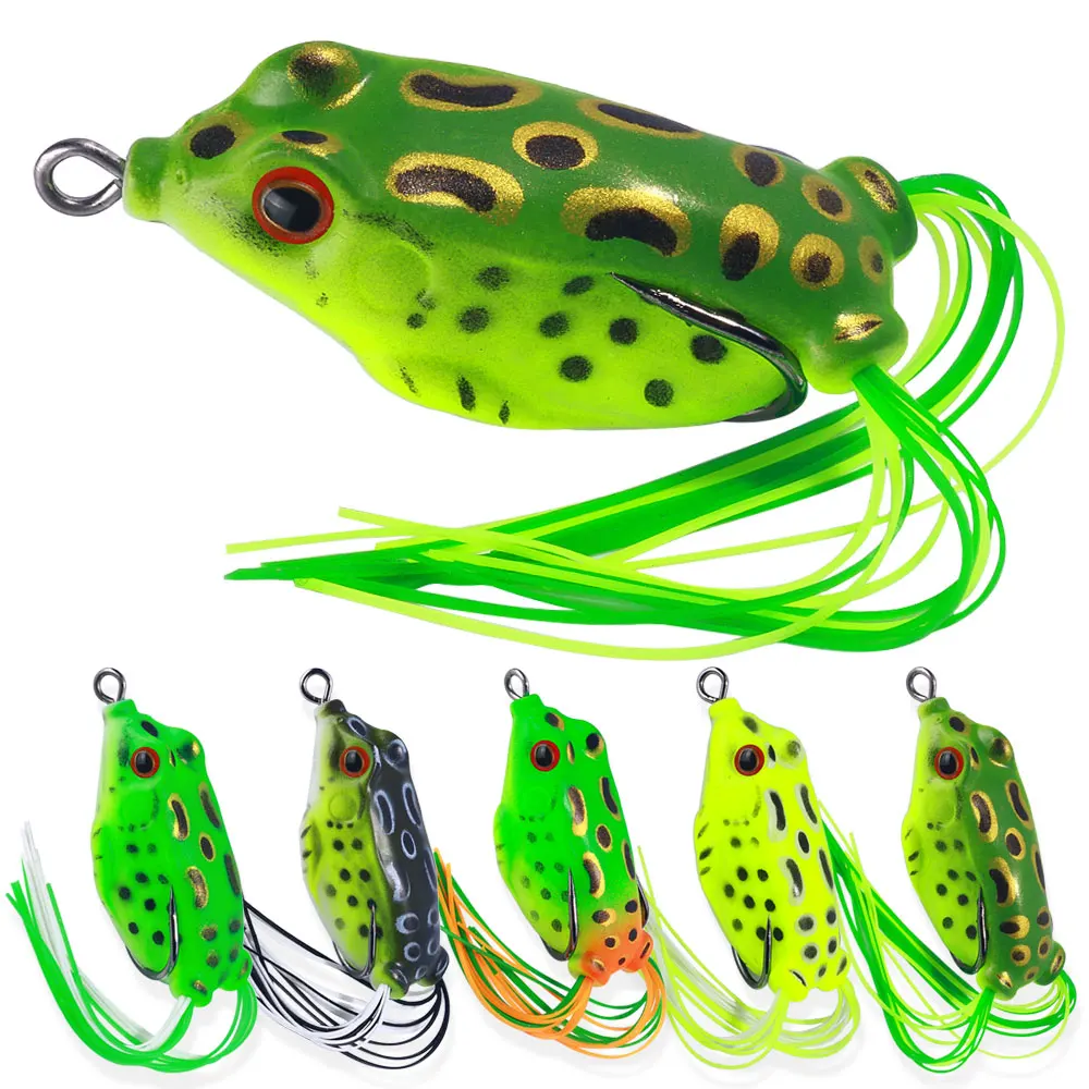 2023 Soft Lure Plastic Worm Bait Frog Soft Fishing Lures 5g 8.8G 12.8G Frog