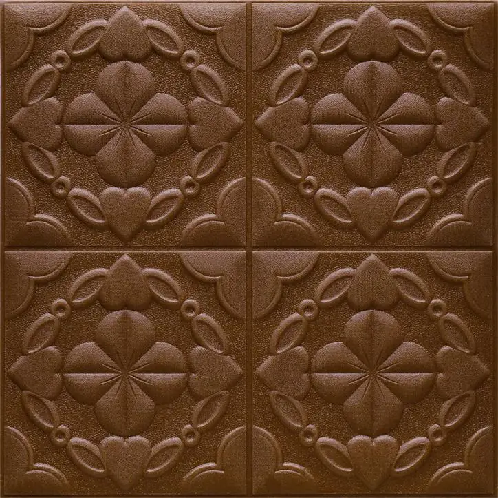 
3D damascus model wall panel home decor pe foam wall sticker 