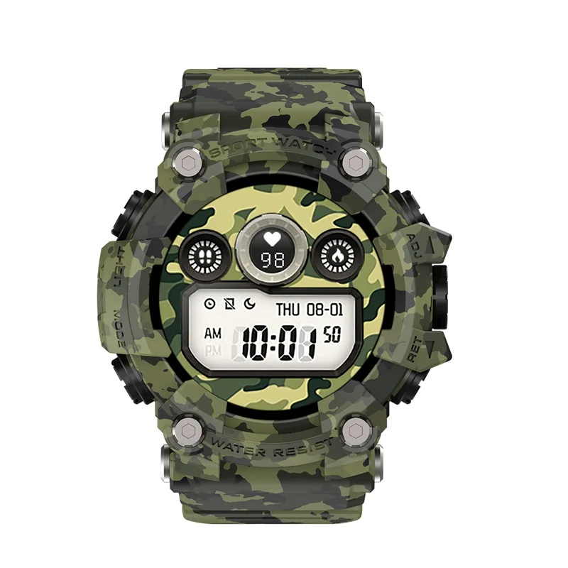 

outdoor smart watch T6 manufacturer online wholesale waterproof long battery dual time men sport watch smart watch