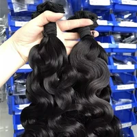 

Wholesale fumi cuticle aligned thick Double Drawn Human Hair from young girls for black women