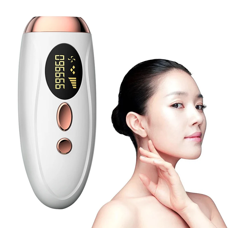 

High quality portable laser epilator permanent skin rejuvenation ipl hair removal home, White pink blue green