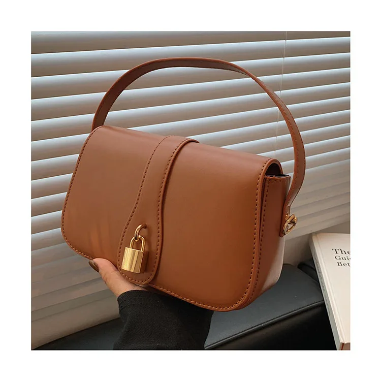 

Retro Ladies Casual Flap Saddle Purses Designer Lock 2021 Fall Winter Shoulder Messenger Bags Vintage Women Purses and Handbags