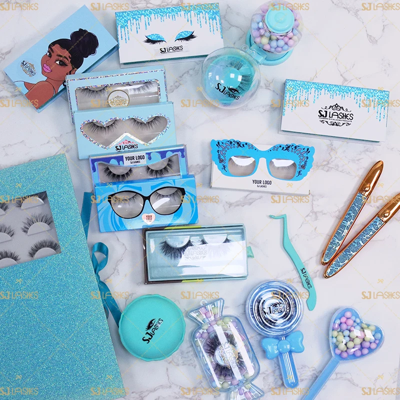 

3D Mink Lash With Eyelash Private Label Packaging, Natural black mink eyelash