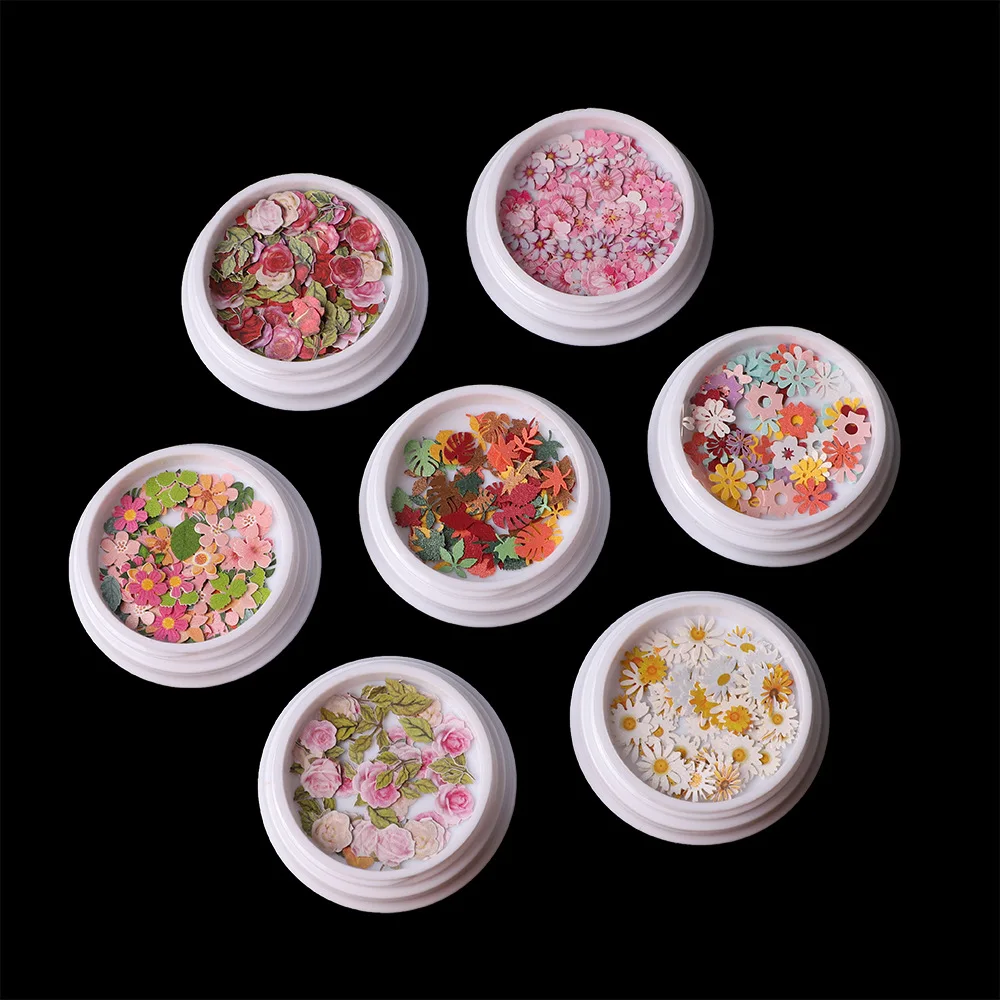 

Nail Sticker Wood Pulp Sheet Flower Maple Leaf Nail Art Patch