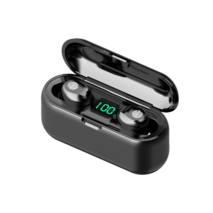 

Top sale Amazon TWS F9 BT V5.0 power bank Wireless Earphones Stereo Sport Headphones Earbuds headset with 2000 mAh Power