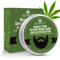 

Private Label Natural Organic Hemp Beard Balm Moisturizing Hair Growth Oil Cream for Men