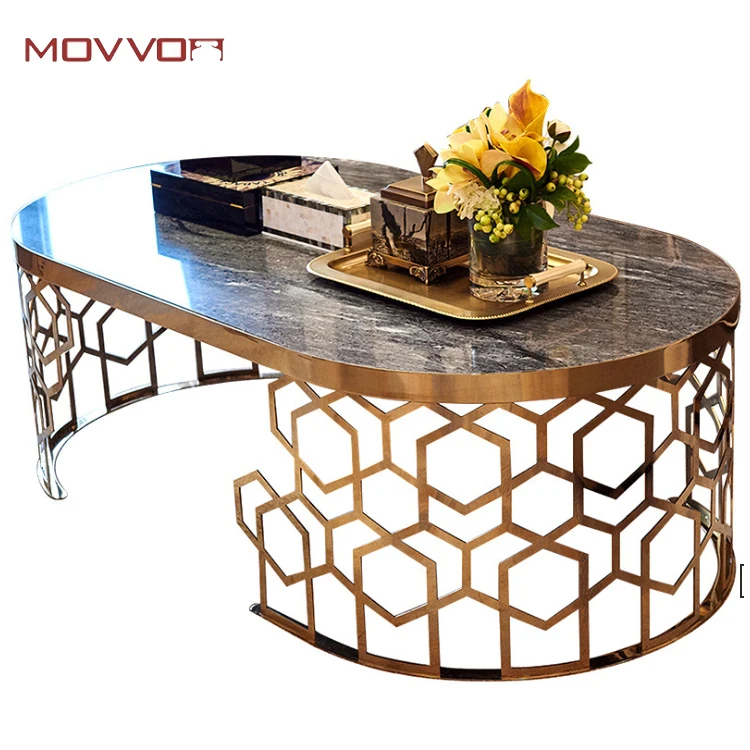 Marble Coffee Table Modern Luxury Jazz White Gold Color Leg Marble Top Coffee Table Buy Oval