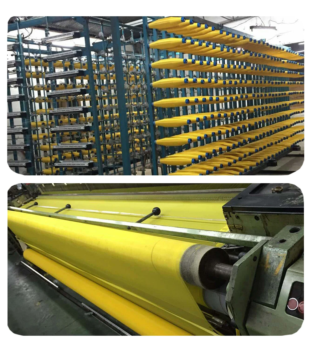 Silkscreen Yellow White Mesh Fabric Polyester Silk <a class='inkey' style='color:blue' href='https://www.jmprintingtech.com/screen-printing-mesh511' target='_blank'>Screen Printing Mesh</a> for Screen Printing manufacture