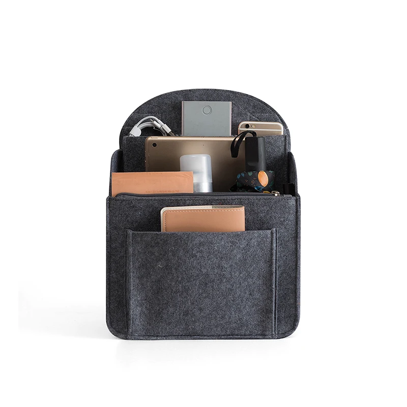 

New Design Hot Sales Felt Storage Organizer Bag In Bag For L size, Four color