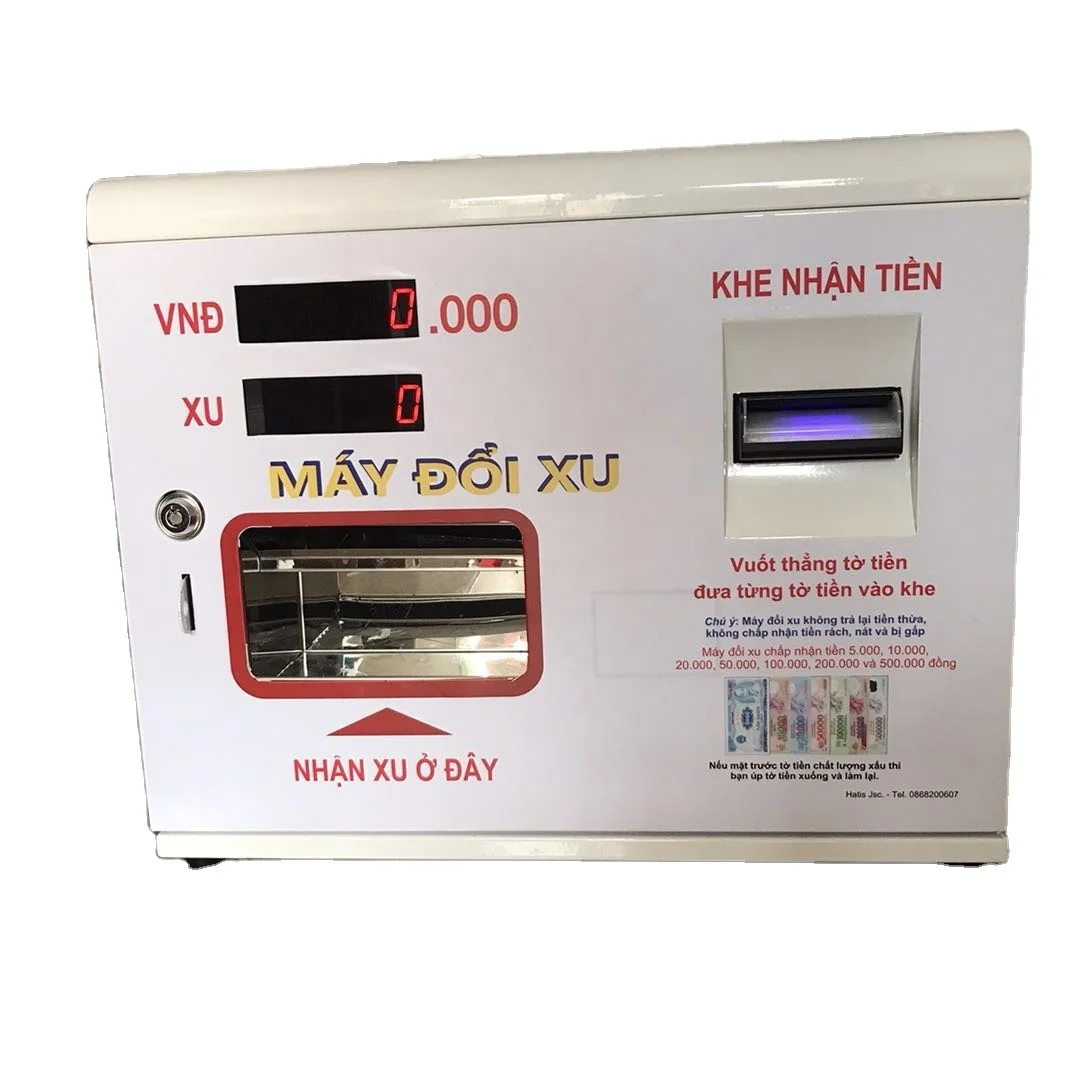 

mini wall mounted coin token exchanger changer machine for vending machine laundry washing machine