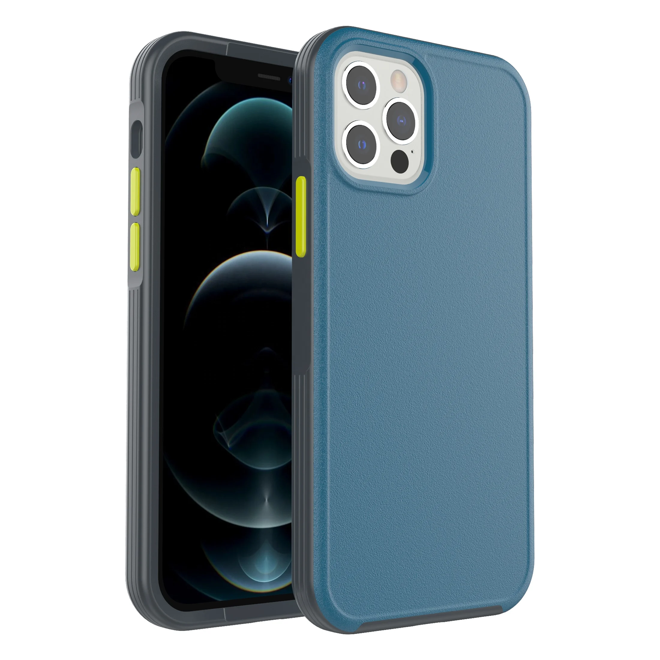 

For iPhone 11 Pro Max military-grade drop protection eco-friendly separate buttons phone case iPhone 12 Pro Max Mini Case, 5 colors