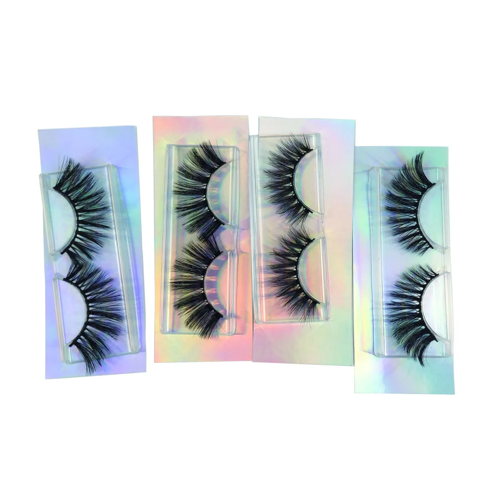 

2022 new 20mm synthetic eyelashes 3d faux mink eyelashes 25mm silk lash private label ready to ship eyelashes custom logo box