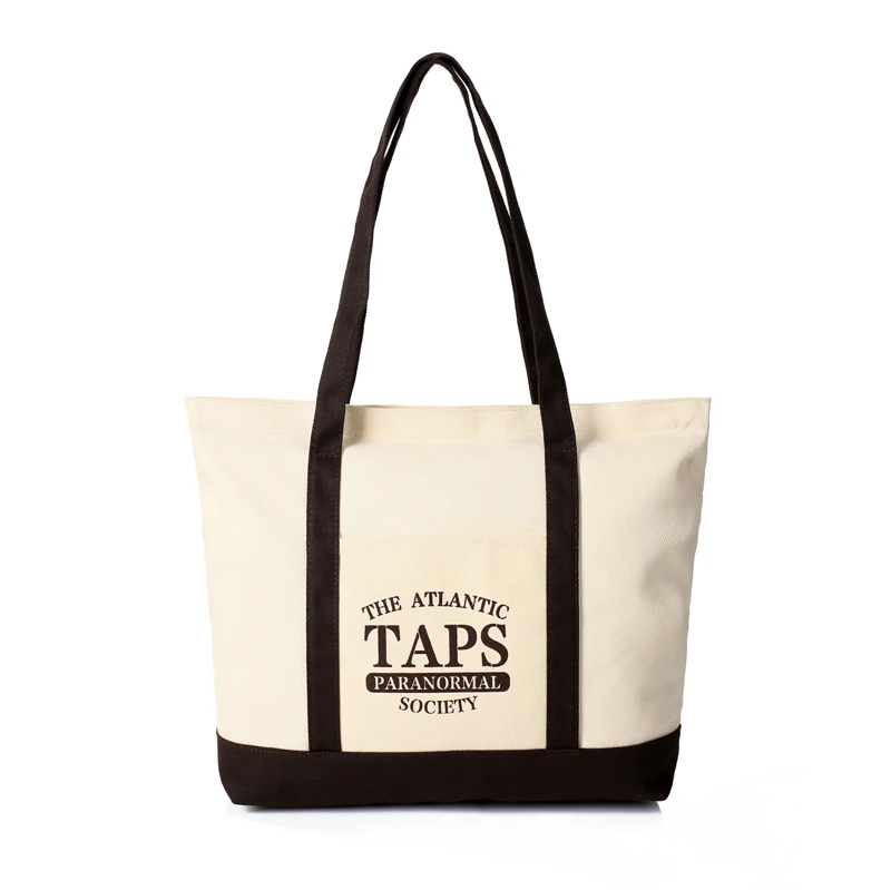 

Latest Design Eco Recycled Custom Printed White Color Cotton Canvas Tote Bags For Shopping