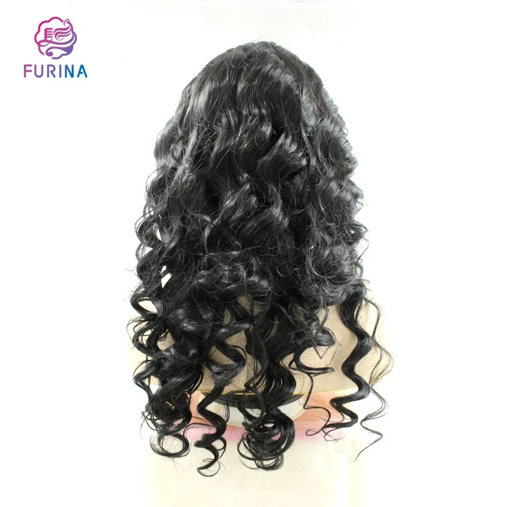 

Manufacturer Wholesale Loose Body Wave Natural Color 180% Density Synthetic HD Lace Front Hair Wig