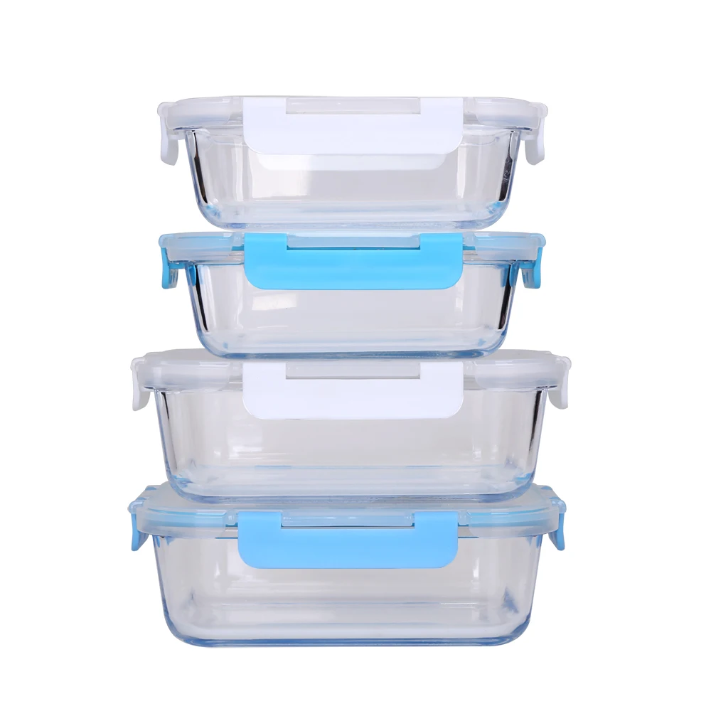 

Locking Lid High Borosilicate Glass Meal Prep Food Lunch Container