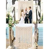 Boho Manual Hand Woven Wall Hanging Knitted Tapestry Macrame Curtain Backdrop for Wedding