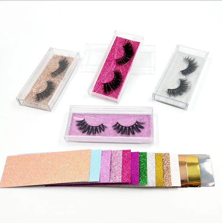 

NEW Wholesale Lashes 3d Case Bulk Fluffy Full Strip False Lashes Box Natural Faux Mink Eyelashes With Vendor Custom Packa, Black color