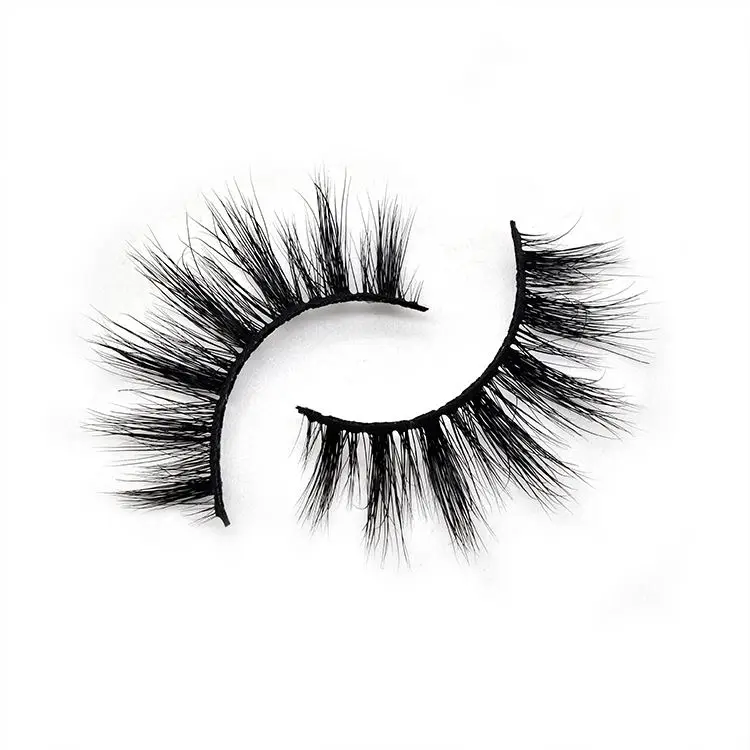 

Velvet fluffy 25mm wispy eyelashes mink eyelash packaging box, Natural black