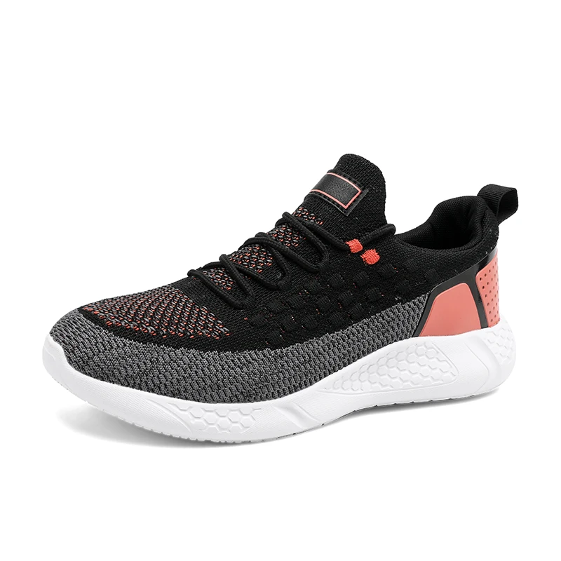 

Fashion casual sports shoes wholesale men's stylish comfortable running shoes new style flying woven fabric luxury casual shoes