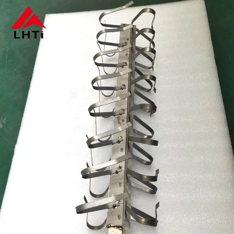 grade2 titanium jigs rack hook tube components for coating Electroplating