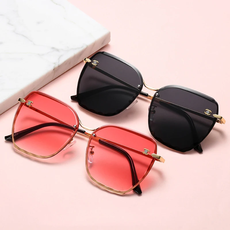 

Ocean Sheet Frameless Cut-edge Sunglasses European and American Trend Sunglasses Fashion Sunglasses New Style Men and Women PC