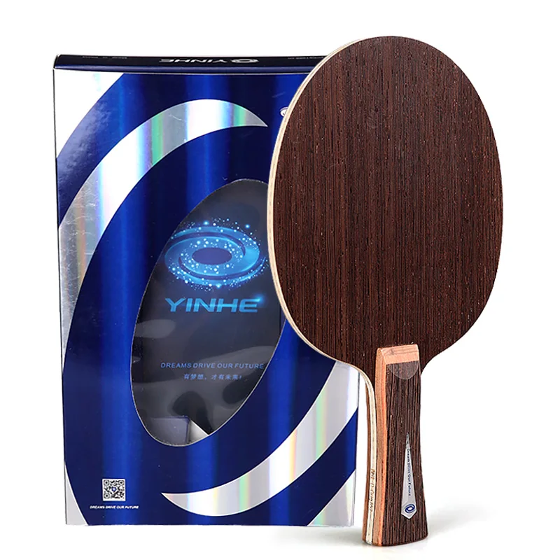 

YinHe table tennis soleplate U2 PRO wenge professional table tennis racket pure wood offensive straight horizontal racket, Black