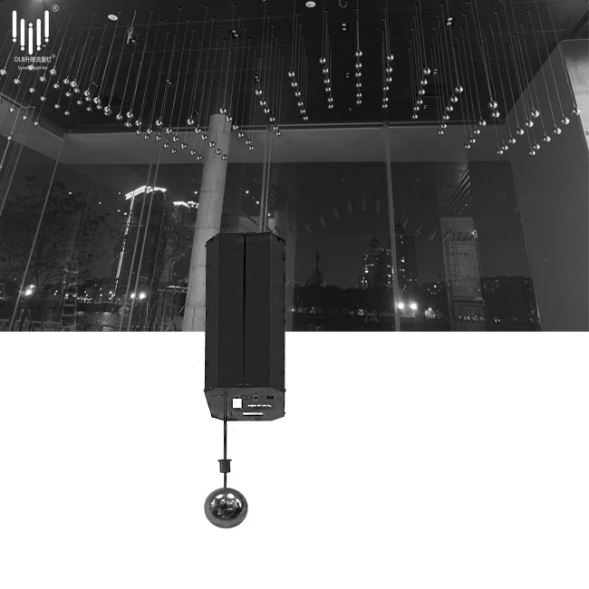 China supplier factory price kinetic lights DMX winch and motorized led the mall lift balls