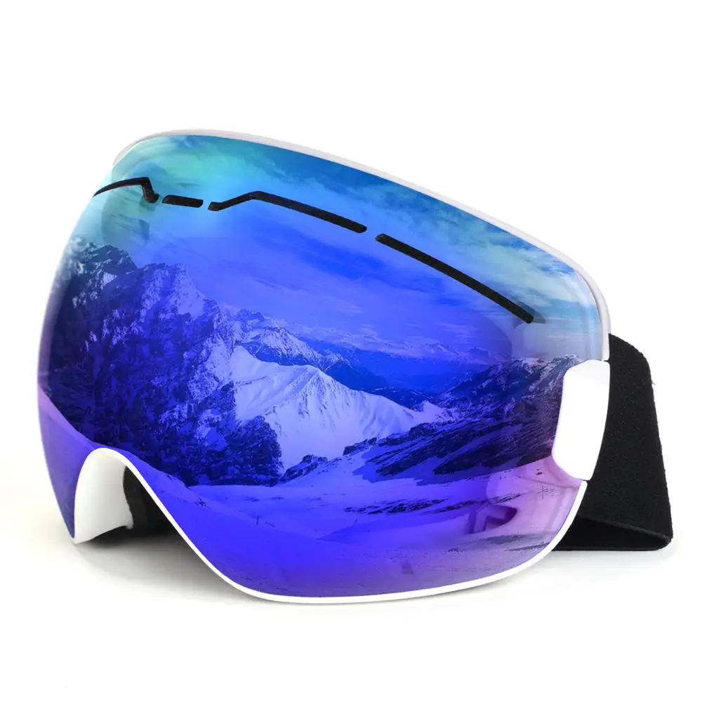 

TPU Frame Anti Fog Double Lens With Holes Skiing Glasses Winter Sports Eyewear Snow Snowboarding ski Goggles